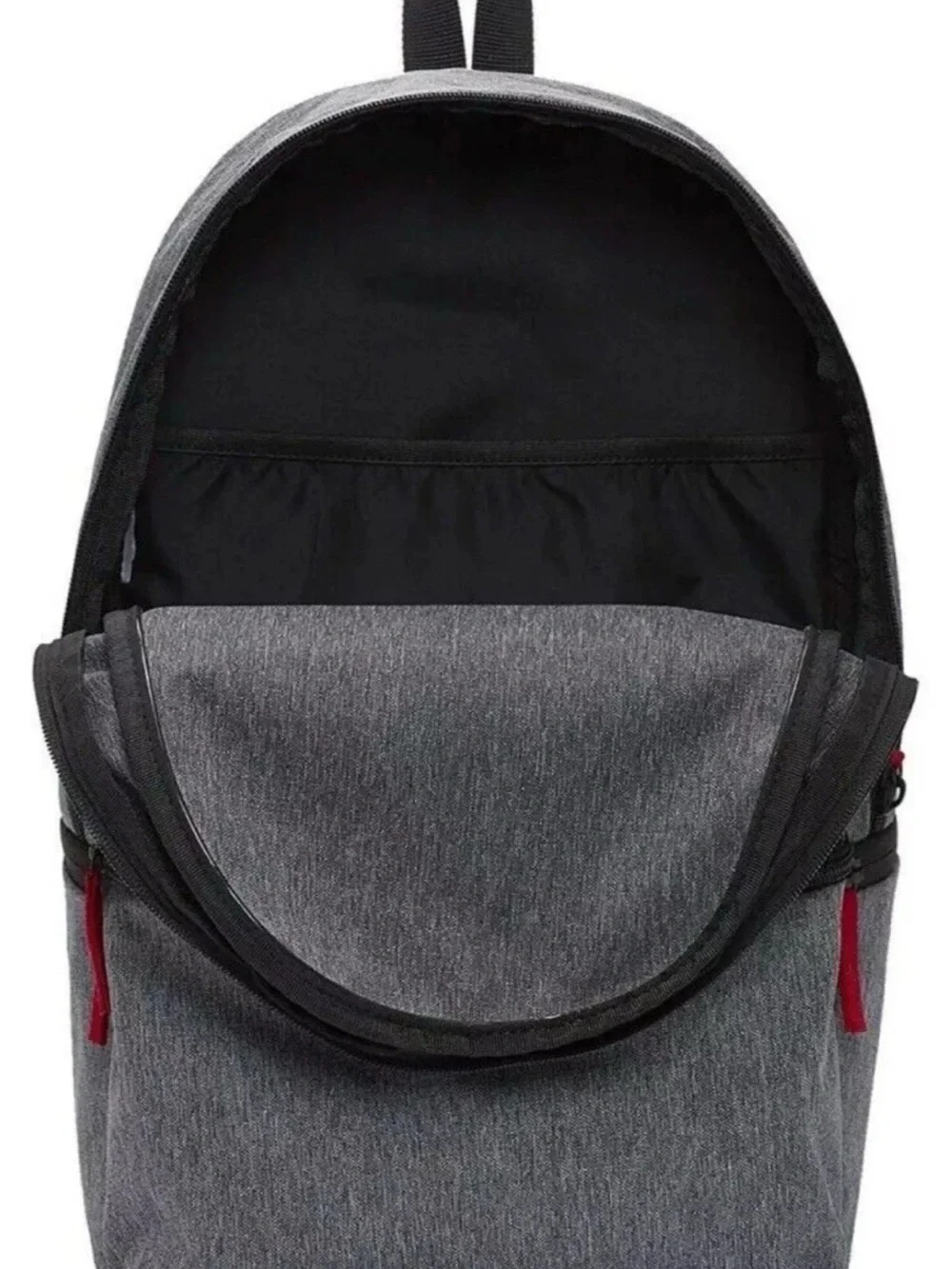 Nike Air Jordan Jumpman Logo One Size Backpack Carbon Heather/ Red